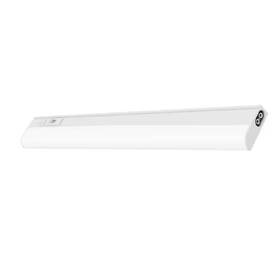 2-brightness Commercial Electric 445006395355 18 Inch Plug-in White Integrated Led Linkable Level Under Cabinet Li