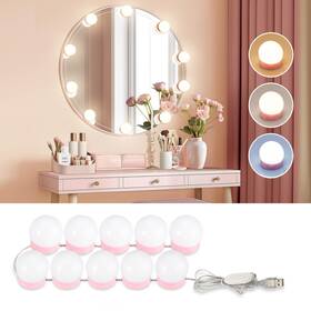 Consciot 850058571195 Led Vanity Lights For Mirror Hollywood Style With 10 Dimmable Consciot 850058571195 Led Vanity Lights For Mirror Hollywood Style With 10 Dimmable