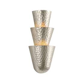 508-03-wsl Corbett Lighting 508-03 Bucharest 3 Light 18 Inch Tall Wall Sconce - Warm Silver