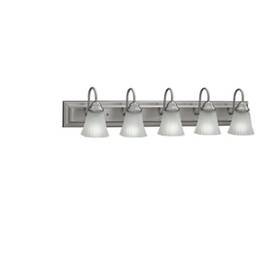 2175-62 Cordelia Lighting 5-light 100w Vanity Fixture In Satin Nickel New Damaged Box
