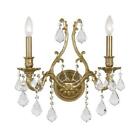 Cr.5142-ag-cl-s Crystorama Lighting Yorkshire Light Swarovski Strass Crystal Brass 633779008795