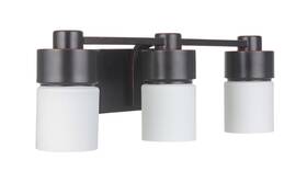 12322fb3 Craftmade District 3 Light Vanity -flat Black