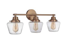 19528sb3 Craftmade Essex 3-light Bathroom Vanity Light In Satin Brass