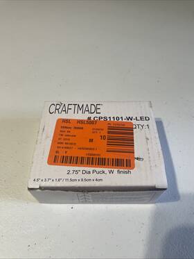 Craftmade 647881235321 Led Under Cabinet Puck White - Cps1101-w-led