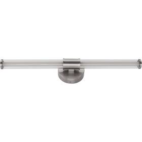 Craftmade 647881264888 20224bnk-led Contrast Bathroom Vanity Light Brushed Polished Nickel
