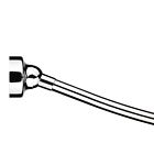 Ad169441yw Croydex Shower Space Chrome Saver . Rod 536330 Curtain 60