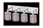 1284w-o-e-ro Crystal 4 959482 Mini Id Rosaline Sconce Lights Chrome