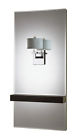 6939-1w Crystal Olson Lighting Chrome Blue Wall Silk Sconce Af Candice Shade