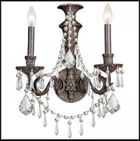 5162-eb-cl-mwp Crystorama Nib Vanderbilt 2-light Bath Wall Sconce 4 Available