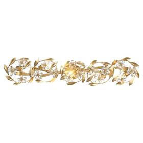 Crystorama 633779052583 Marselle 5 Light Antique Gold Sconce - 42 Inch W X 8.5 H 6.5 D
