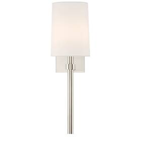 Bro-451-pn Crystorama Bromley 18 Inch Wall Sconce In Polished Nickel