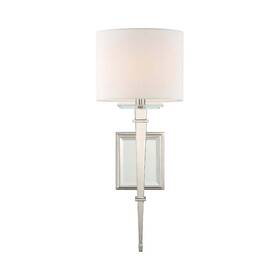 Cli-231-pn Crystorama Clifton 1 Light Sconce Pair Polished Nickel- Cli-231-pn- 398 Msrp