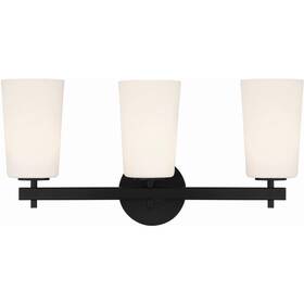 Col-103-bk Crystorama Colton Bath Vanity Light Wall In Black