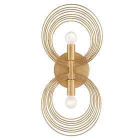 Dor-b7722-rg Crystorama Doral 2-light Wall Sconce In Renaissance Gold Dor-b7722-rg Crystorama Doral 2-light Wall Sconce In Renaissance Gold