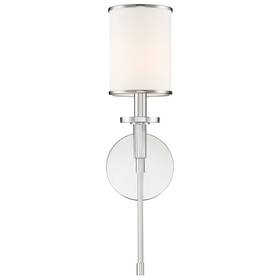 Hat-471-pn Crystorama Hatfield 19 Inch Wall Sconce In Polished Nickel With Crystal Accents