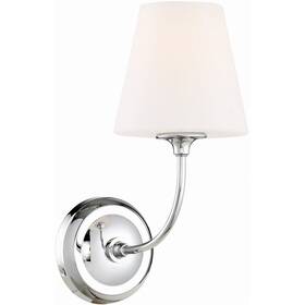 2441-op-ch Crystorama Lighting - One Light Wall Mount Sylvan 1