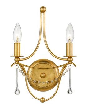 422-ga Crystorama Lighting - Two Light Wall Mount Metro