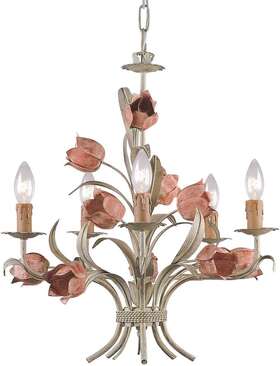 4805-sr Crystorama Lighting Paris Flea Market 19 Inch Wide Tulip Chandelier