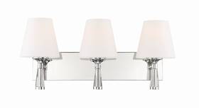 Ram-a3403-pn Crystorama Lighting Group Ram-a3403 Ramsey 3 Light 23 Inch W Vanity - Nickel