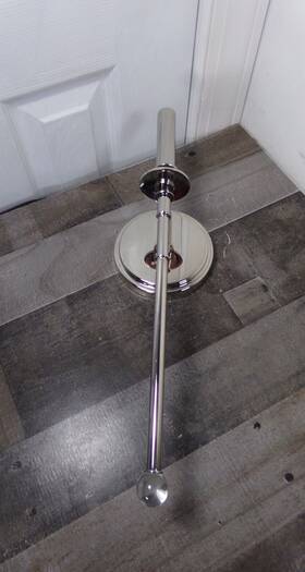 Riv-382-pn Crystorama Riverdale Light Wall Mount Polished Nickel Glass Marble