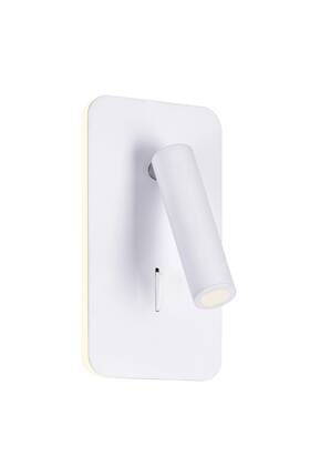 1243w6-103 Cwi Lighting Matte White Led Wall Sconce From The Private I Collection