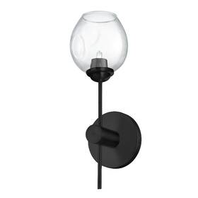 Abi-141w-mb-clr Dainolite Abi-141w-clr Abii 15 Inch Tall Wall Sconce - Black