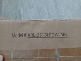Arl-2518ledw-mb Dainolite Arandel 1 Light 18w Wall Sconce Black/frosted -