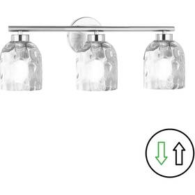 Vla-213w-pc-clr Dainolite Lighting Vallora Bathroom Vanity Light Polished Chrome