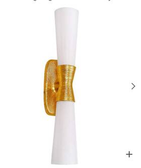 Wty-192w-gld Dainolite Lighting Whitney Wall Sconce Light In Gold