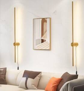 Di2316ja100x2d Daxiang Lighting Di2316ja100x2d/g Ditoon Set Of 2 Gold Plug-in Led Wall Sconces With Remote