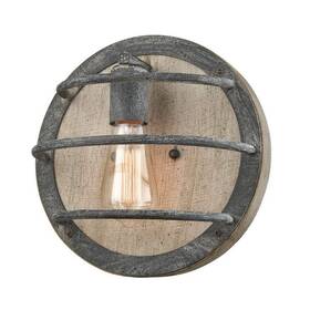Dz32073u Daycent Farmhouse Wood Wall Sconce Retro Rustic Light Fixtures 1-light I