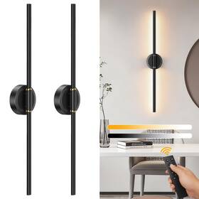 Ws03a Dealgadgets Battery Operated Wall Sconces Set Of 2 25 Inch Pack Black