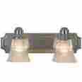 617094 Decorative-2-light-vanity-fixture Monument Lighting Set Of 2 In Brushed Nickel 076335617947