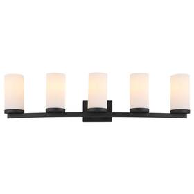 4490303-112 Design House Desta Collection 5 Light Vanity Black 589176-blk