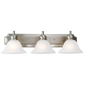 510263 Design House Bristol Vanity Light Dimmable With Frosted Glass For Above Bathroom Mi