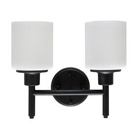 556191-blk Design House 556191 Aubrey 2 Light 13 Inch W Vanity - Black