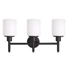 588228 Design House Aubrey 3-light Matte Black Vanity Light