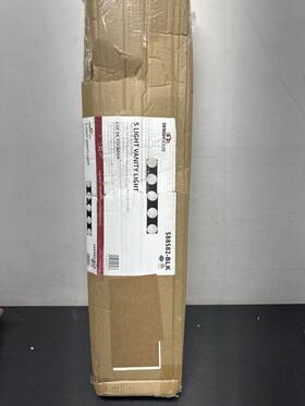 588582-blk Design House 5 Light 30 Inch Wide Vanity Strip - 2.5 Amps Matte Black