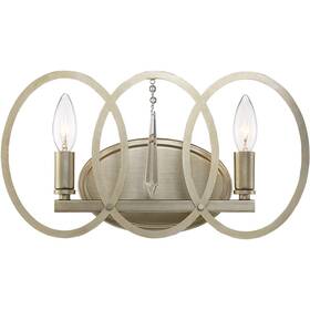94402-sg Designers Fountain 046335074415 Hutton 2-light Bathroom Vanity Light Fixture Sterling Gold