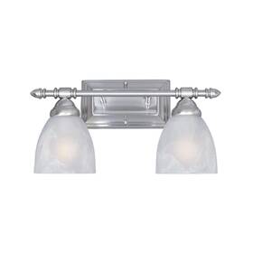 94002-sp Designers Fountain 046335916562 Apollo 2 Bathroom Vanity Light Fixture Satin Pla