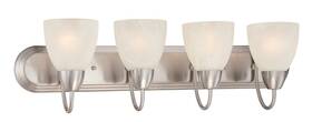 15005-4b-35 Designers Fountain 046335978409 Torino 4 Light Bath Bar Brushed Nickel