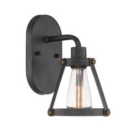 D212m-1b-wp Designers Fountain Wicker Park 1-light Wall Sconce Weathered Pewter Model D2