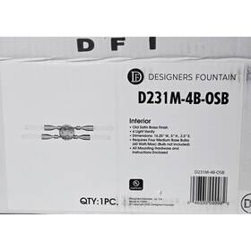 D231m-4b-osb Designers Fountain Louise Bathroom Sconce-satin Brass 2/pack Read