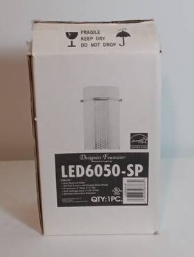 Led6050-sp Designers Fountain Wall Sconce Lucern Satin Platinum