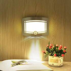 Dexin 780669905440 10 Led Indoor Light-operated Motion Sensor Wall Lamp Lights Battery Power Sco