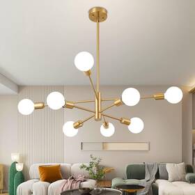 8001-8-g Deyidn Sputnik Chandelier Modern Gold Mid Century Ceiling Lighting Fixtur 8001-8-g Deyidn Sputnik Chandelier Modern Gold Mid Century Ceiling Lighting Fixtur
