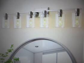 H-1700-6n Deyidn Farmhouse 42.7 Inch 6-light Nickel Modern Industrial Indoor Vanity Light