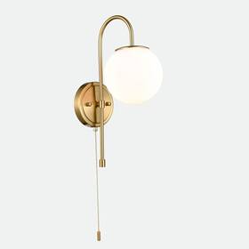 B3213bu-j Deynite Modern Wall Light Fixtures Gold Sconce With Pull Chain For Bedroom Bathr