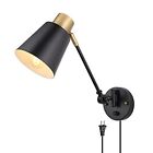 Dimmable Wall Lamp With Plug In Cord Encomli Sconces Swing Arm