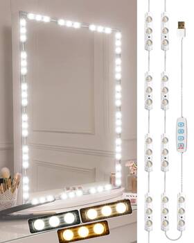 Dl-18mzl Dlomt Vanity Lights For Mirror Led Makeup Light Strip With 3 Color Temperature Lightin Dl-18mzl Dlomt Vanity Lights For Mirror Led Makeup Light Strip With 3 Color Temperature Lightin